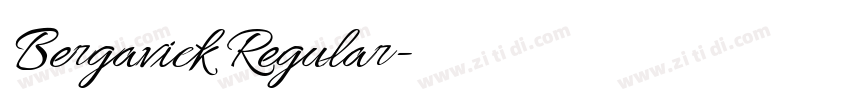 Bergavick Regular字体转换 Bergavick Regular字体转换